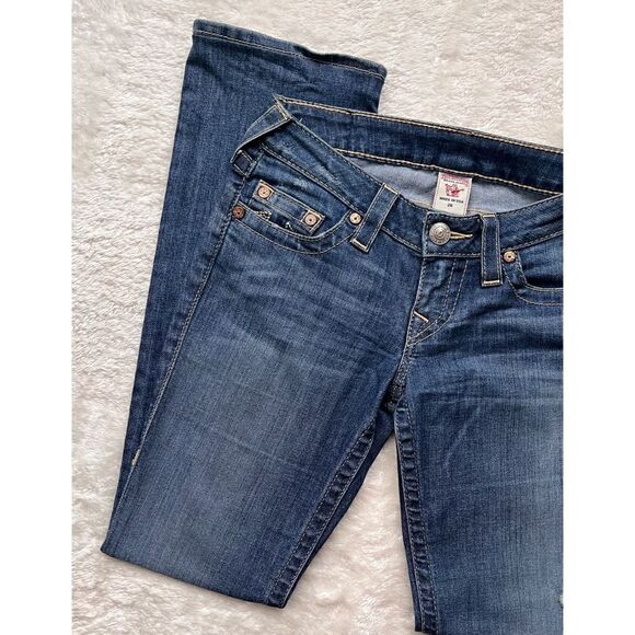 True Religion Straight Distressed Jeans, Size 26 - Picture 3 of 14